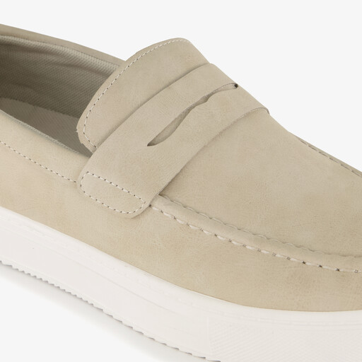 Heren instappers beige