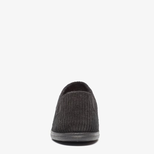 Heren pantoffels rib zwart