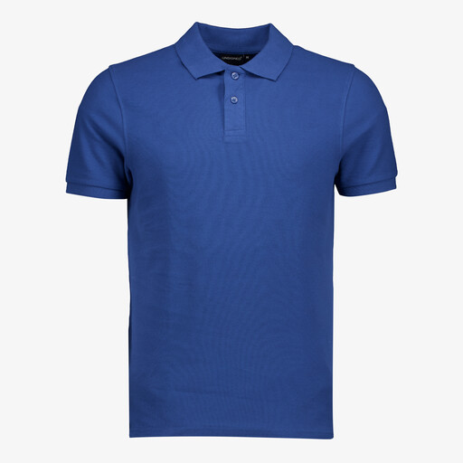 Heren polo blauw