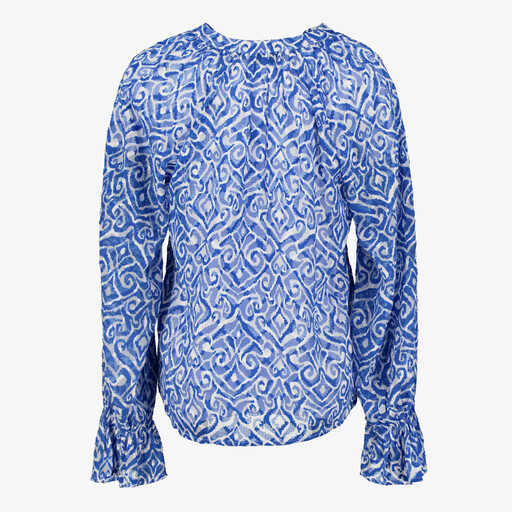 Twoday dames blouse blauw met patroon