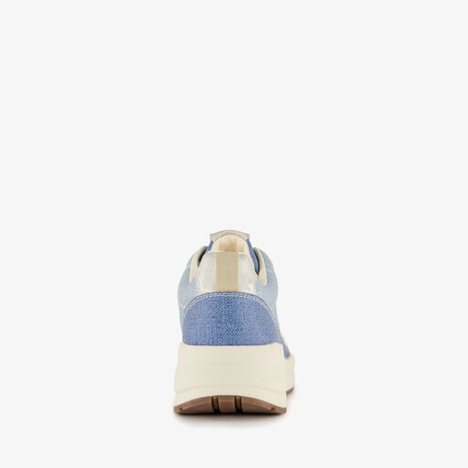 Dames sneakers denim blauw