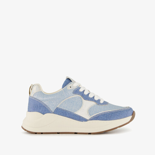 Dames sneakers denim blauw
