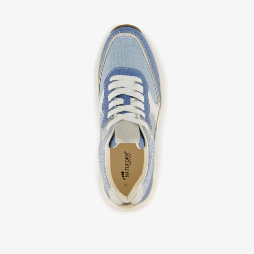 Dames sneakers denim blauw