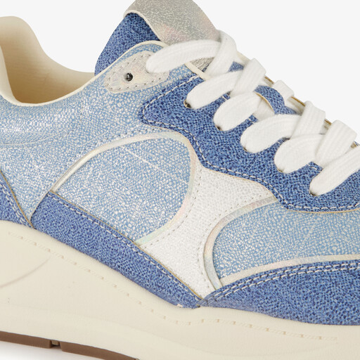 Dames sneakers denim blauw