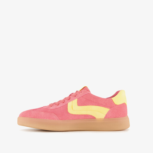 Dames sneakers roze geel