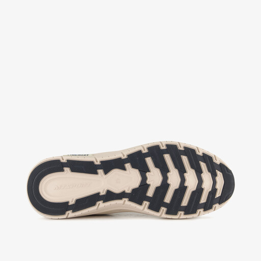 Heren sneakers met print beige zwart