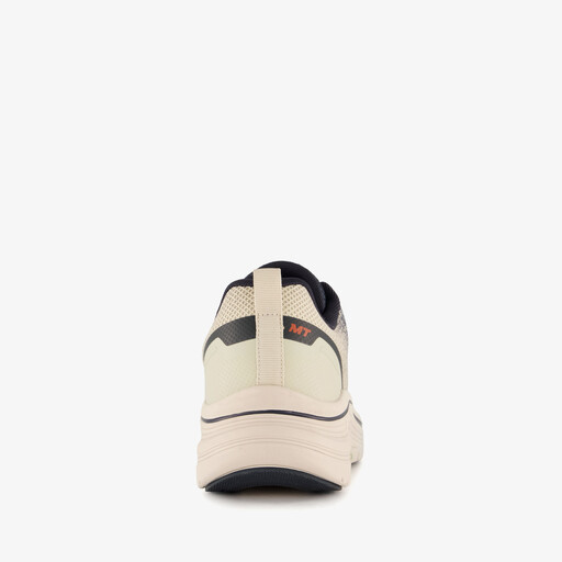 Heren sneakers met print beige zwart