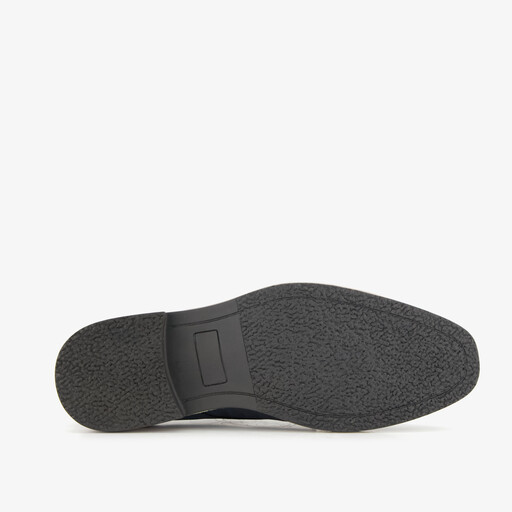 Heren veterschoenen met reliëf blauw