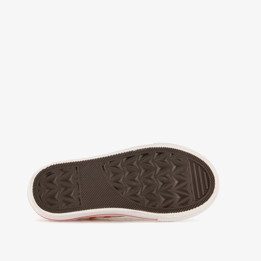 Meisjes sneakers met appels beige rood