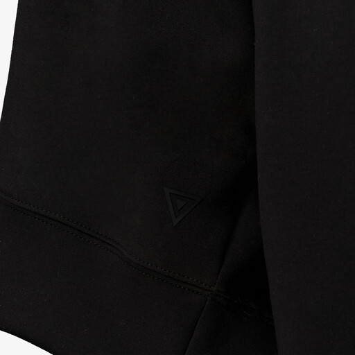 Cropped dames sport sweater zwart