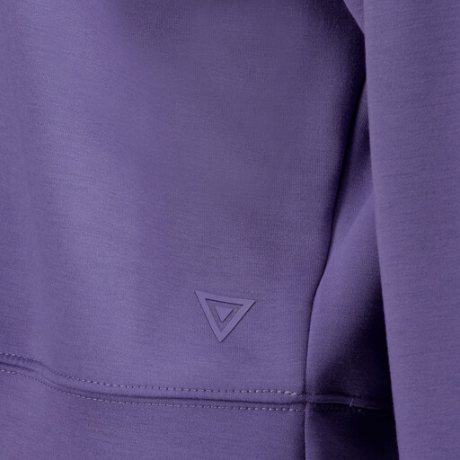 Cropped dames sport sweater paars