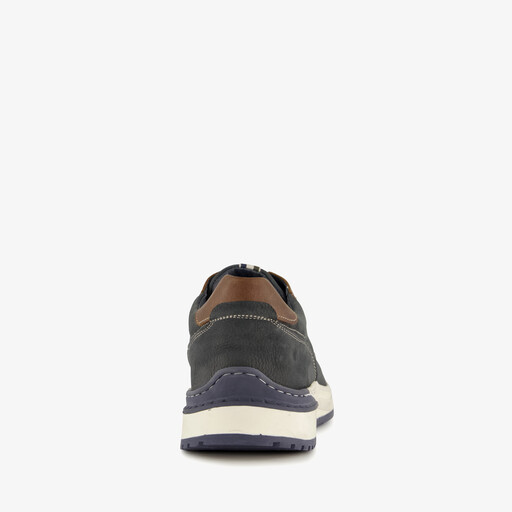 Leren heren veterschoenen blauw