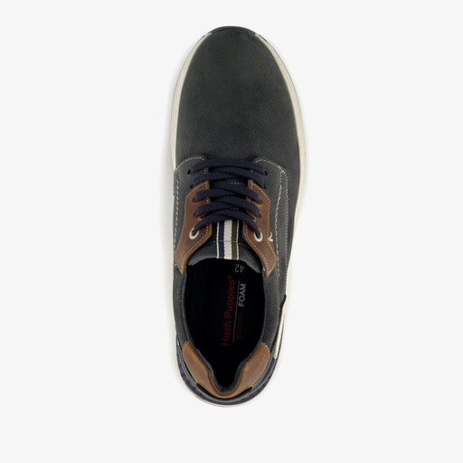 Leren heren veterschoenen blauw