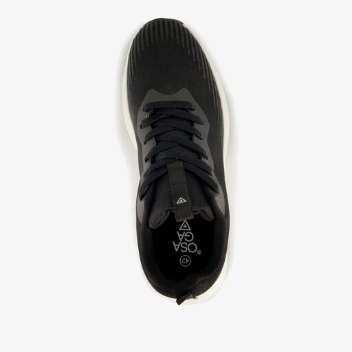 Heren hardloopschoenen zwart wit