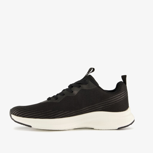 Heren hardloopschoenen zwart wit