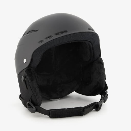 Kinder skihelm zwart