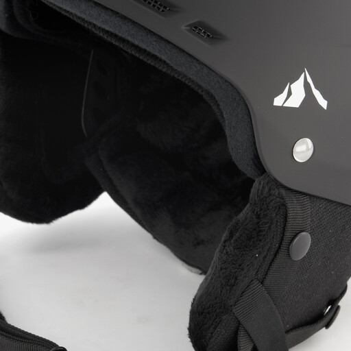 Kinder skihelm zwart