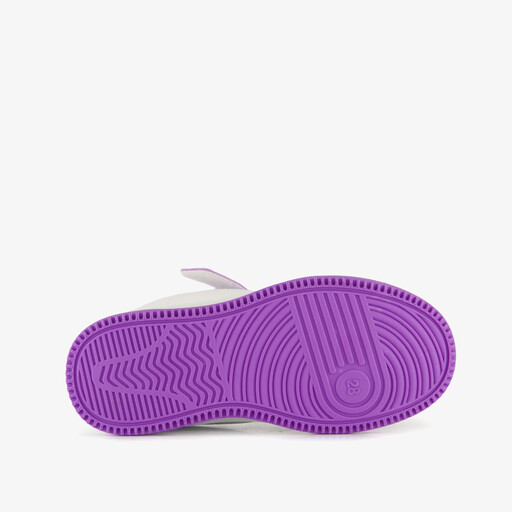 Meisjes sneakers wit paars