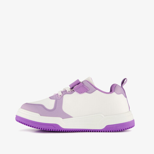 Meisjes sneakers wit paars