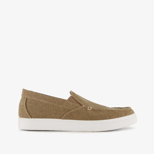Heren instappers beige