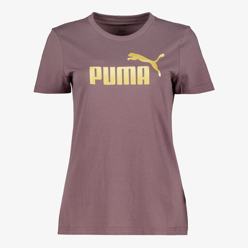 ESS Metallic No. 1 Logo dames sport T-shirt paars