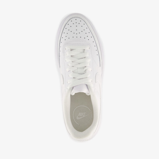 Court Vision Alta leren dames sneakers wit