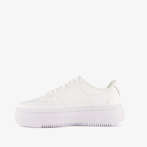 Court Vision Alta leren dames sneakers wit