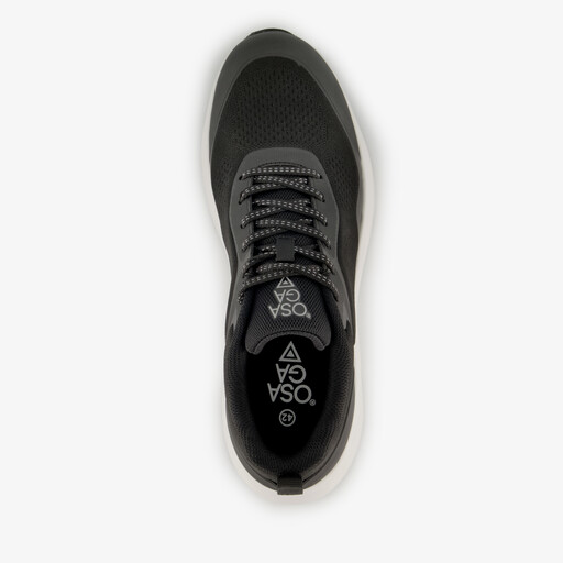 Heren hardloopschoenen zwart wit