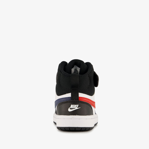 Court Borough mid sneakes jongens zwart wit