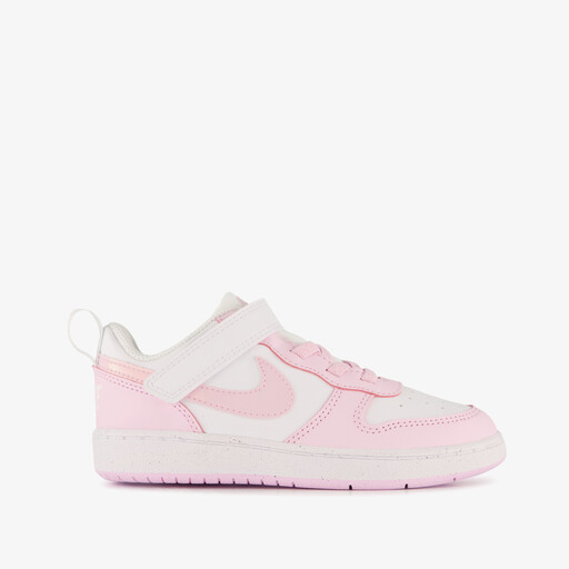 Court Borough Low Recraft meisjes sneakers wit roze