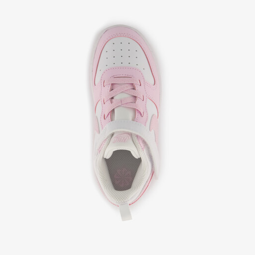 Court Borough Low Recraft meisjes sneakers wit roze