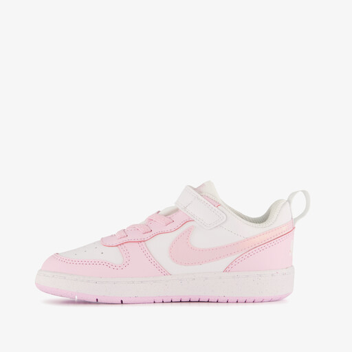 Court Borough Low Recraft meisjes sneakers wit roze