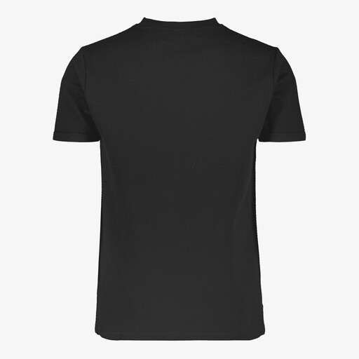 Heren T-shirt met structuur zwart