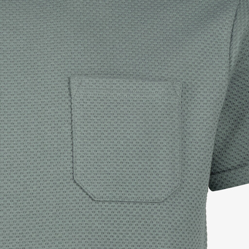 Heren T-shirt met structuur groen