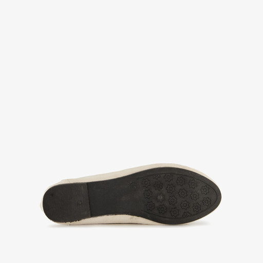 Dames loafers met ketting details beige