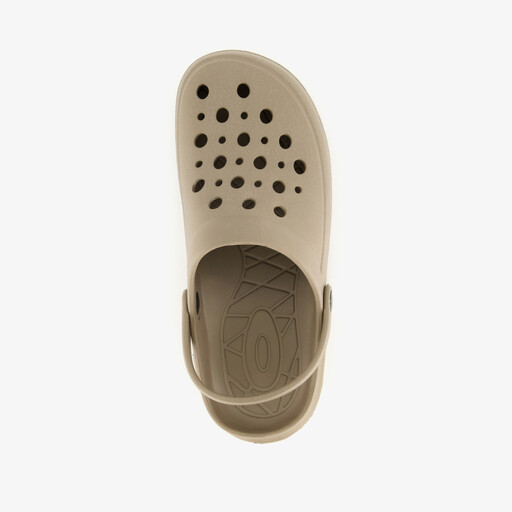 Heren klompen met hielbandje beige
