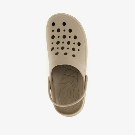 Heren klompen met hielbandje beige