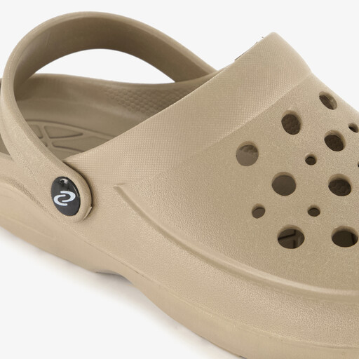 Heren klompen met hielbandje beige