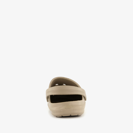 Heren klompen met hielbandje beige