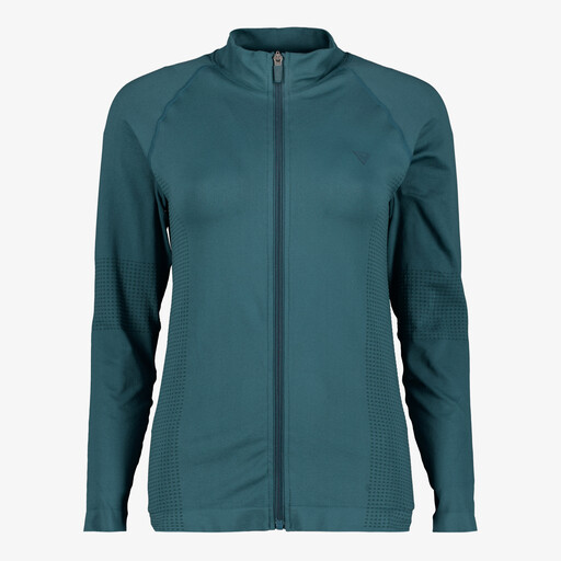 Seamless dames trainingsjas petrol