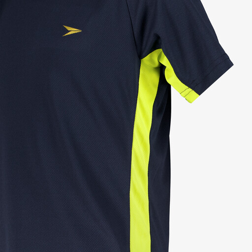 Kinder voetbal T-shirt blauw geel