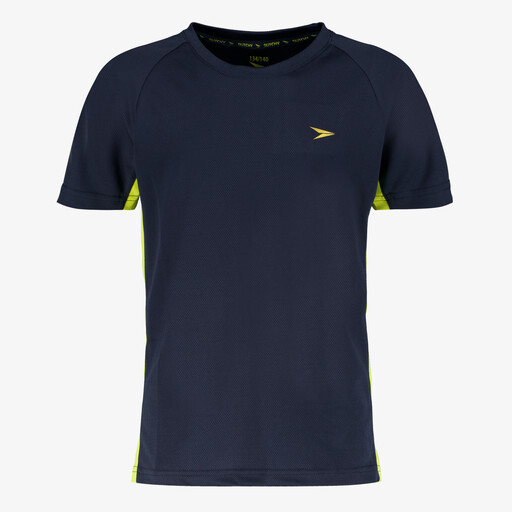 Kinder voetbal T-shirt blauw geel