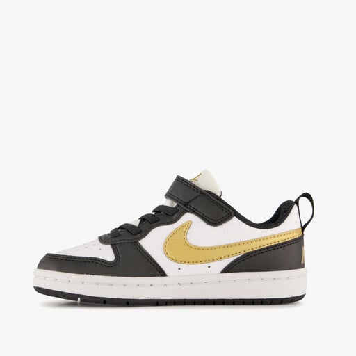 Court Borough Low Recraft kinder sneakers zwart goud