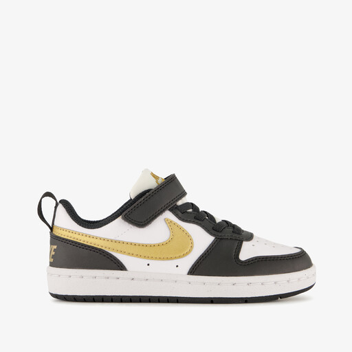 Court Borough Low Recraft kinder sneakers zwart goud