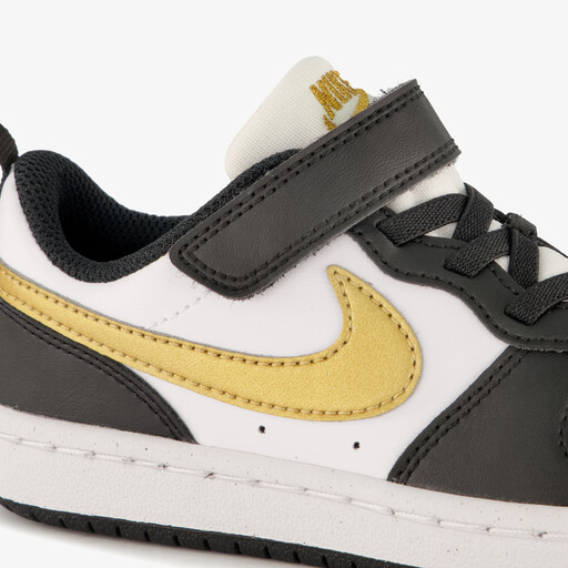 Court Borough Low Recraft kinder sneakers zwart goud