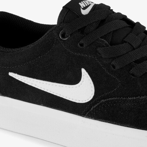 Charge suede dames sneakers zwart