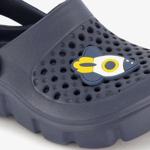 Kinder klompen blauw met racket