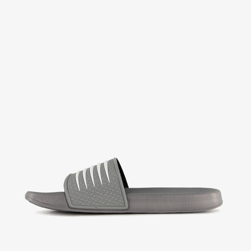Heren badslippers grijs