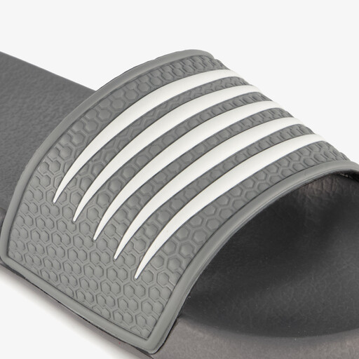 Heren badslippers grijs