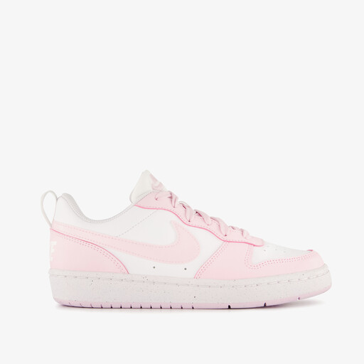 Court Borough Low Recraft meisjes sneakers wit roze